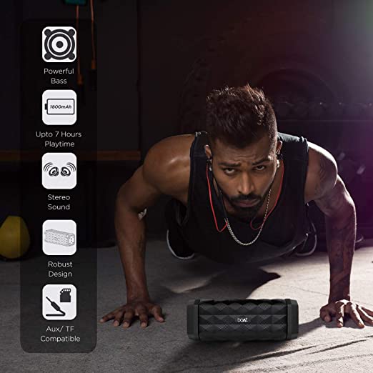 boAt Stone 650 10W Bluetooth Speaker with Upto 7 Hours Playback, IPX5 and Integrated Controls (Black) boAt Stone 650 10W Bluetooth Speaker with Upto 7 Hours Playback, IPX5 and Integrated Controls (Black)